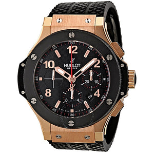 HUBLOT Classic Wristwatch Water-Proof Gold With Black Straps For Men